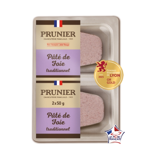 Pâté de Foie Traditionnel Porc Français Label Rouge PRUNIER