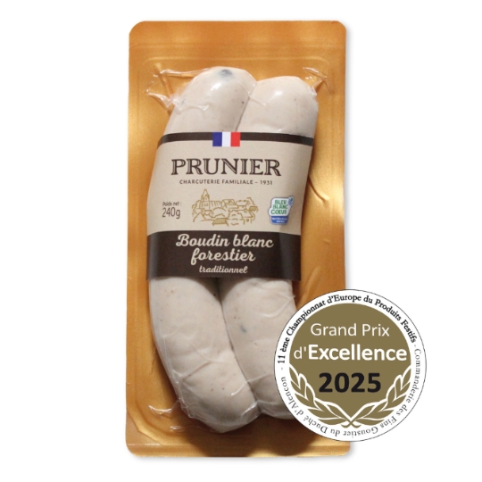 Boudin Blanc Forestier Traditionnel PRUNIER