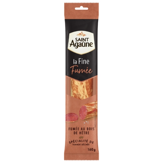 Saucisse Sèche La Fine Fumée au Bois de Hêtre SAINT AGAUNE