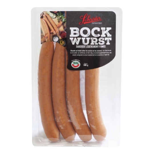 Saucisses légèrement fumée SCHRODER