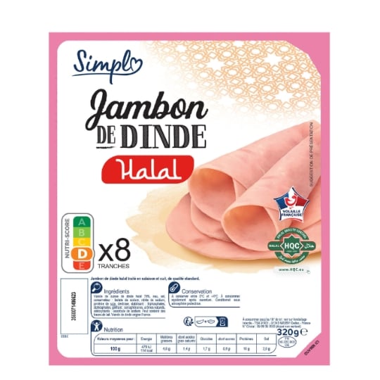 Jambon halal de dinde SIMPL