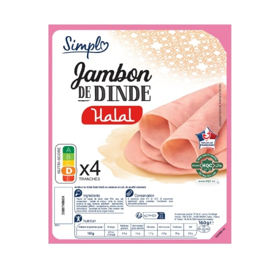 Jambon de Dinde Halal SIMPL