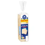 Pain de mie nature et farine de blé origine France CARREFOUR CLASSIC'