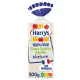 Pain de mie 100% mie nature sans croûte sans sucres ajoutés sans additifs HARRYS