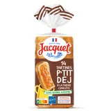 Pain de Mie Complète Tartine P'tit Déj Sans sucres ajoutés JACQUET
