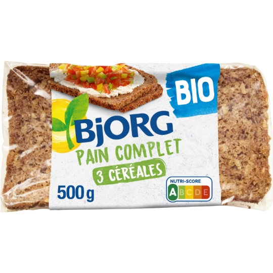 Pain Complet 3 Céréales Bio BJORG