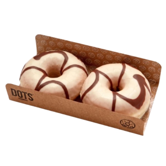 Donuts Glaçage Chocolat Blanc et Chocolat au Lait