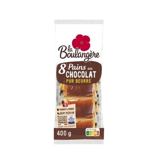 Pain au chocolat pur beurre LA BOULANGERE