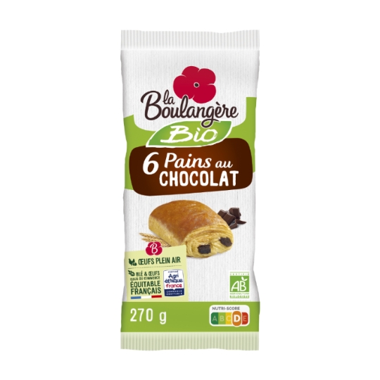 Pains au chocolat bio LA BOULANGERE
