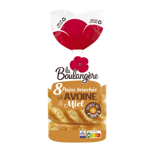 Pains Briochés à La Farine d'Avoine et au Miel LA BOULANGERE