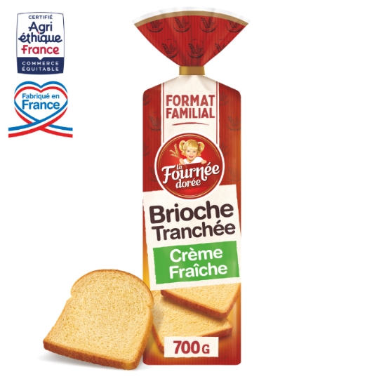 Brioche Tranchée A La Crème Fraiche Format Familial LA FOURNEE FOREE