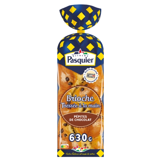 Brioche tressée pépites de chocolat PASQUIER