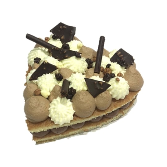 Gâteau Cœur aux 3 chocolats