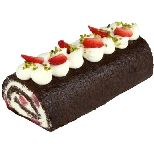 Roulé Chocolat et Fraise