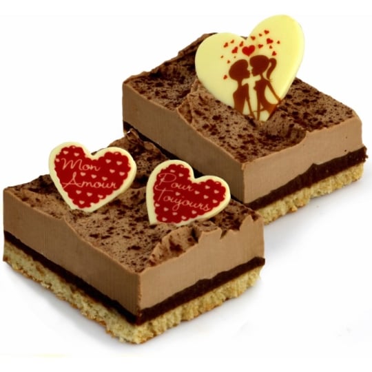 Croustillant Choco'Lait Décor St Valentin