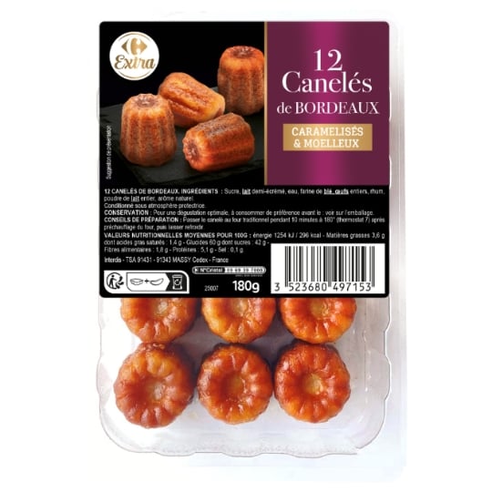 Canelés de Bordeaux CARREFOUR EXTRA