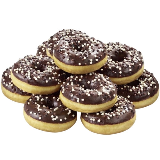 Donuts au Chocolat Noir