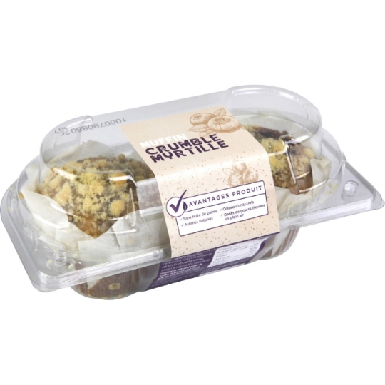Muffins Crumble Myrtille