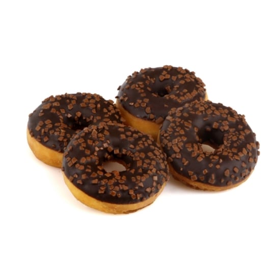 Mini Donuts Nappés au Chocolat au Lait