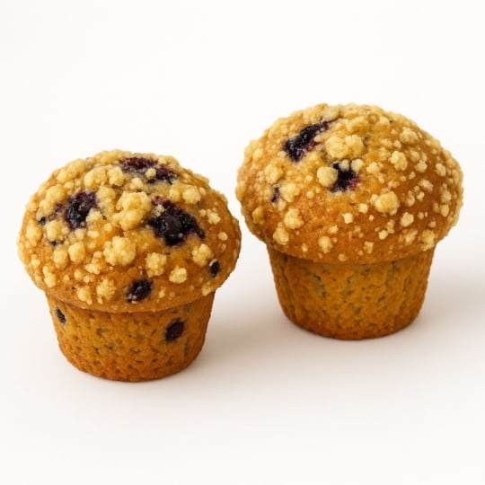 Muffins Fourrées à la Myrtille
