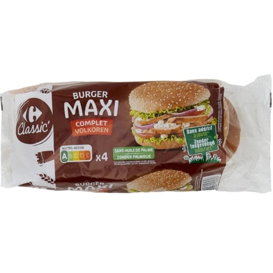 Maxi burger complets CARREFOUR CLASSIC'