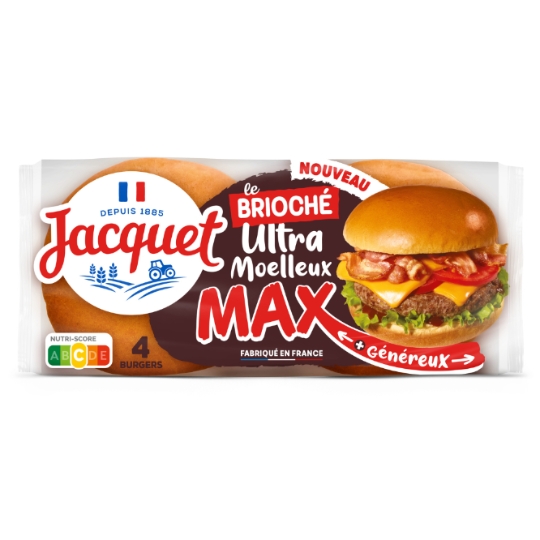Pain Spécial Brioché pour Hamburger Max JACQUET