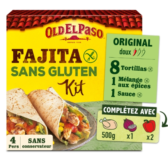 Kit Fajita Sans Gluten Doux OLD EL PASO