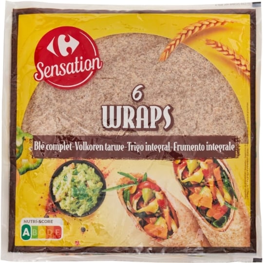 Wraps blé complet CARREFOUR SENSATION