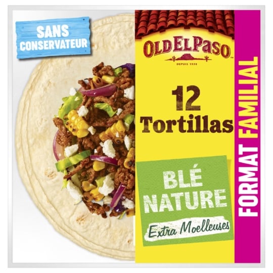 Tortillas De Blé Nature Format Familial OLD EL PASO