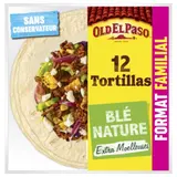 Tortillas De Blé Nature Format Familial OLD EL PASO