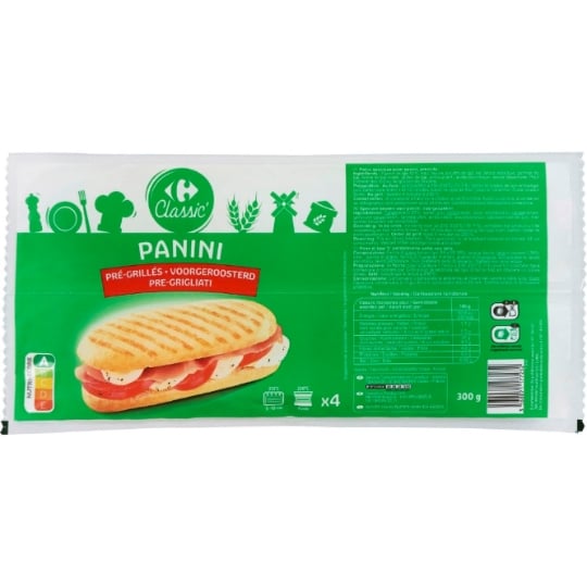 Pains panini pré-grillés CARREFOUR CLASSIC'