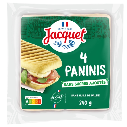 Pain Panini Nature Sans sucres ajoutés JACQUET
