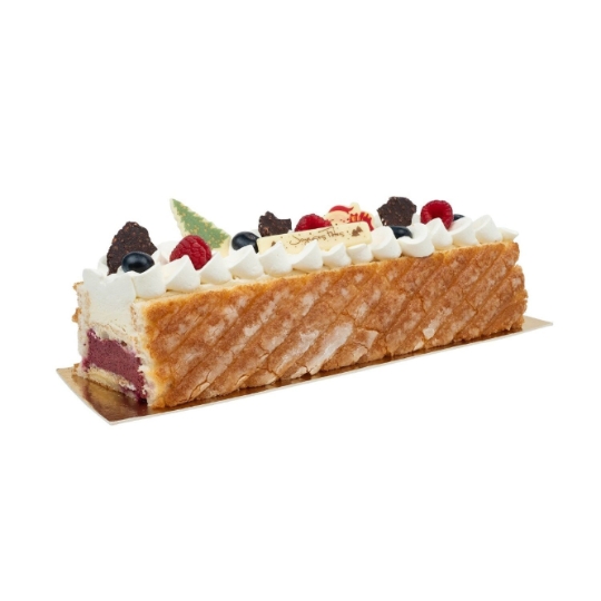Bûche Vanille Cassis