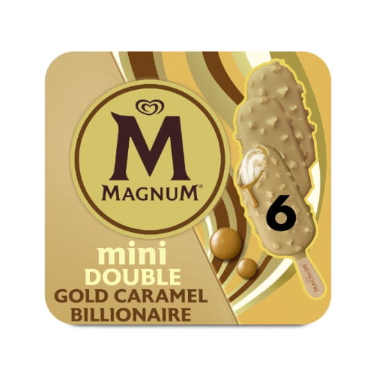 Glaces Bâtonnets Mini Biscuits Pécan Caramel et Chocolat Blanc MAGNUM