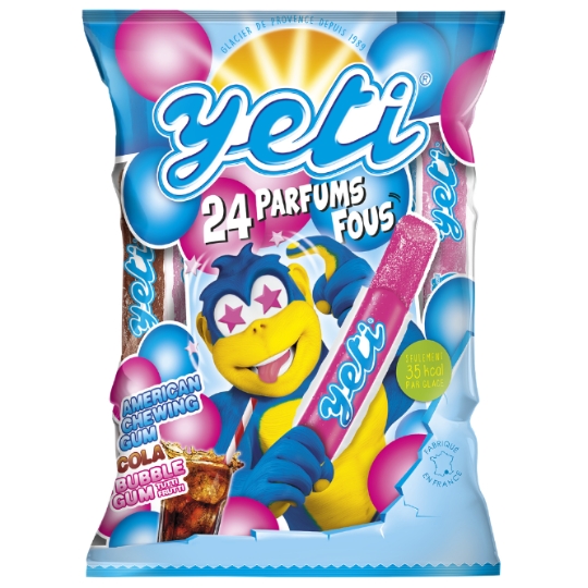 Glaces Tubes à l'Eau Assortiment YETI