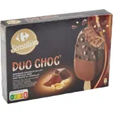 Glaces Bâtonnets Chocolat Lait et Noir CARREFOUR SENSATION
