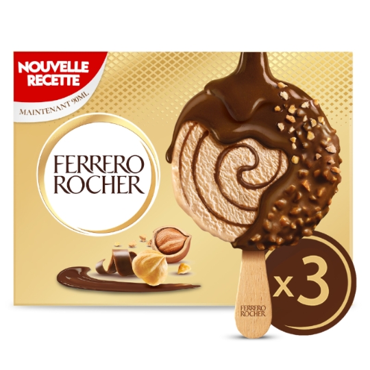 Glaces Bâtonnets Chocolat Noisettes FERRERO ROCHER