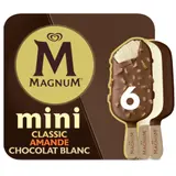 Glaces Bâtonnets Mini Classic Amandes et Chocolat Blanc MAGNUM