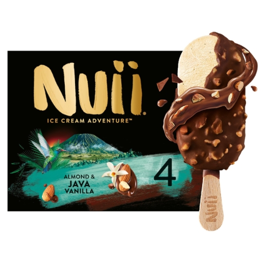 Glaces Bâtonnets Vanille Amandes NUII