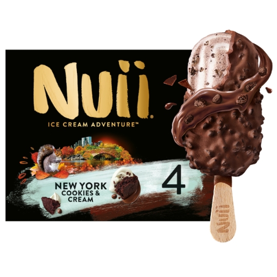 Glaces Bâtonnets Cookies and Cream NUII