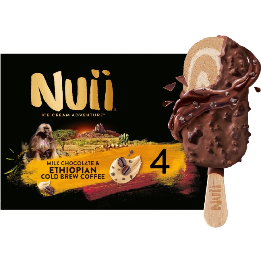 Glaces Bâtonnets Chocolat Café Cold Brew NUII