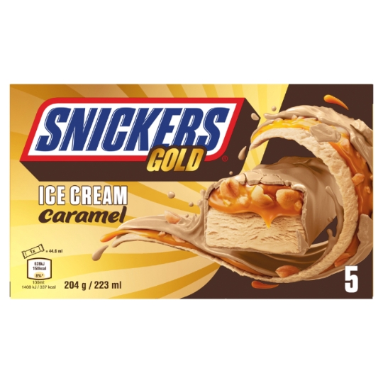 Barres Glacées Chocolat Caramel et Cacahuètes Gold SNICKERS