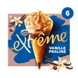Glaces Cônes Vanille Praliné EXTREME