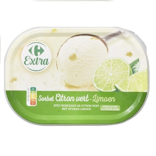 Sorbet en Bac Citron Vert CARREFOUR EXTRA