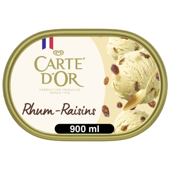 Glace en Bac Rhum Raisins CARTE D'OR