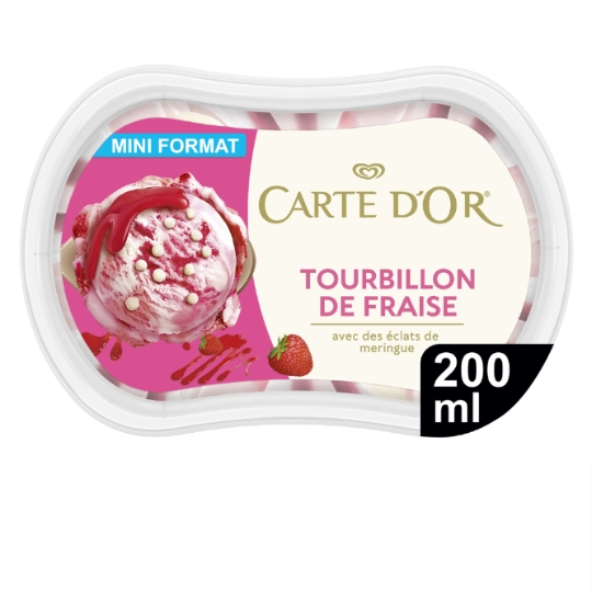 Glace en Bac Fraise Meringue CARTE D'OR