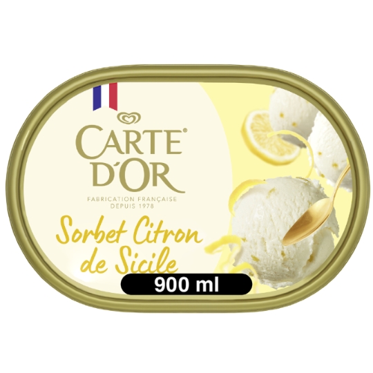Sorbet en Bac Citron de Sicile CARTE D'OR