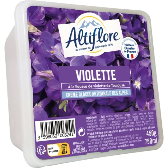 Glace en Bac Violette ALTIFLORE