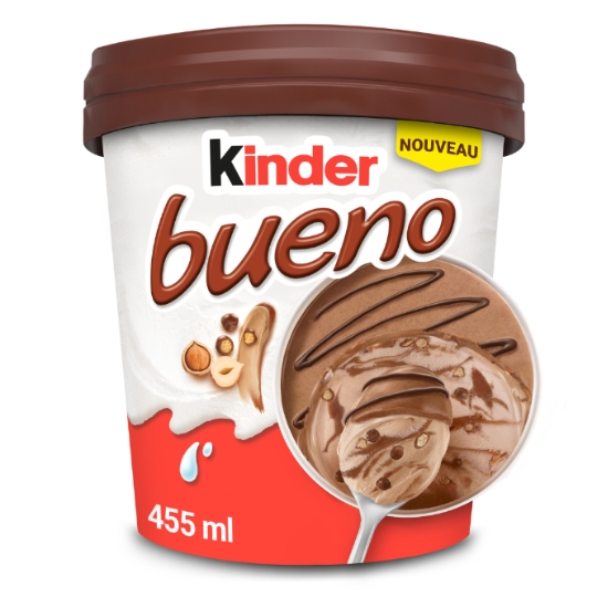 Glace en Pot Chocolat Noisettes KINDER BUENO