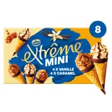 Glaces Cônes Caramel Beurre Salé et Vanille Amandes Caramélisées EXTREME